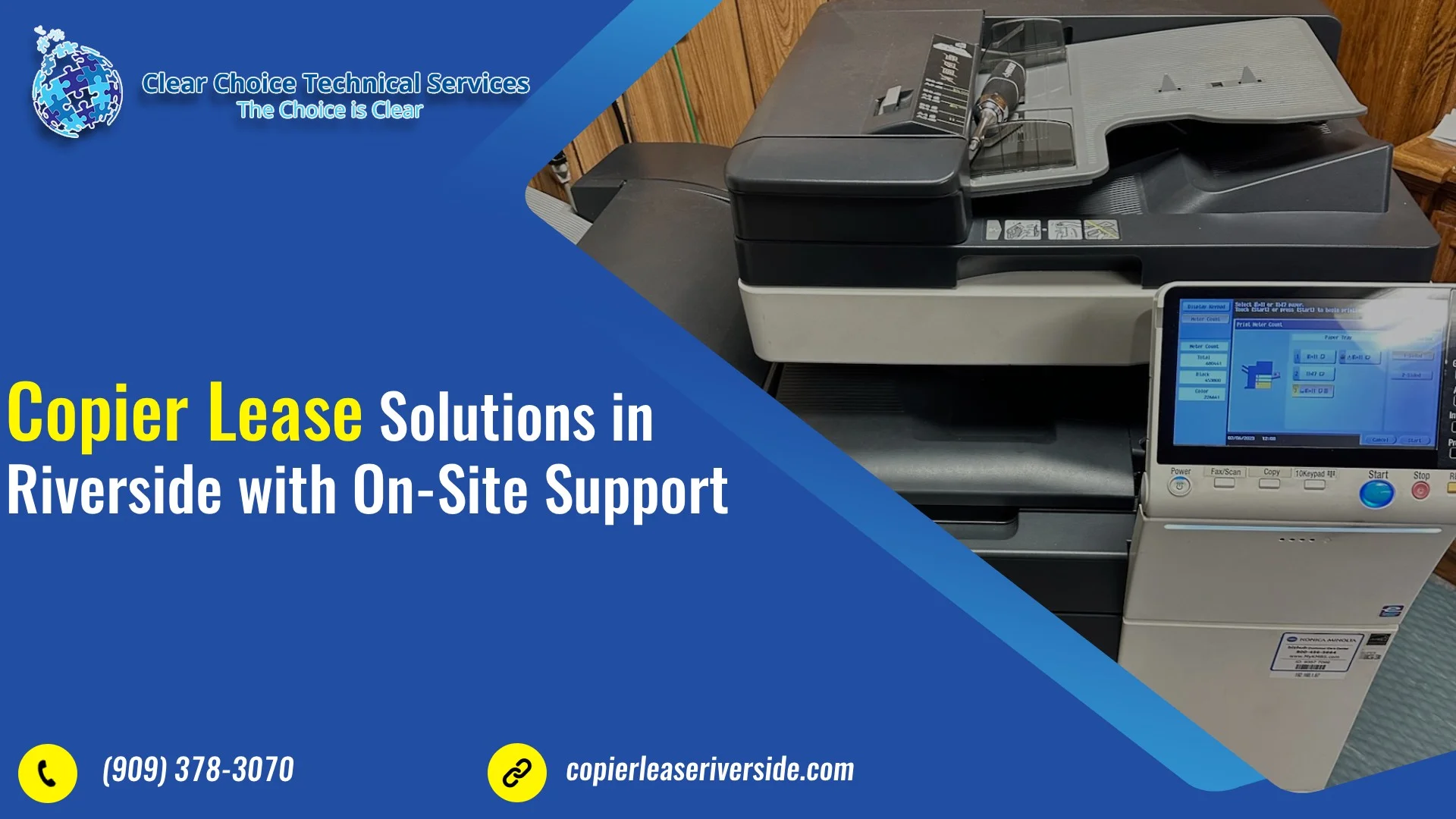 Copier Lease Solutions in Riverside with On-Site Support